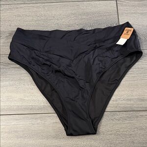 PINK Victoria's Secret Black High-Waist Bikini Bottom